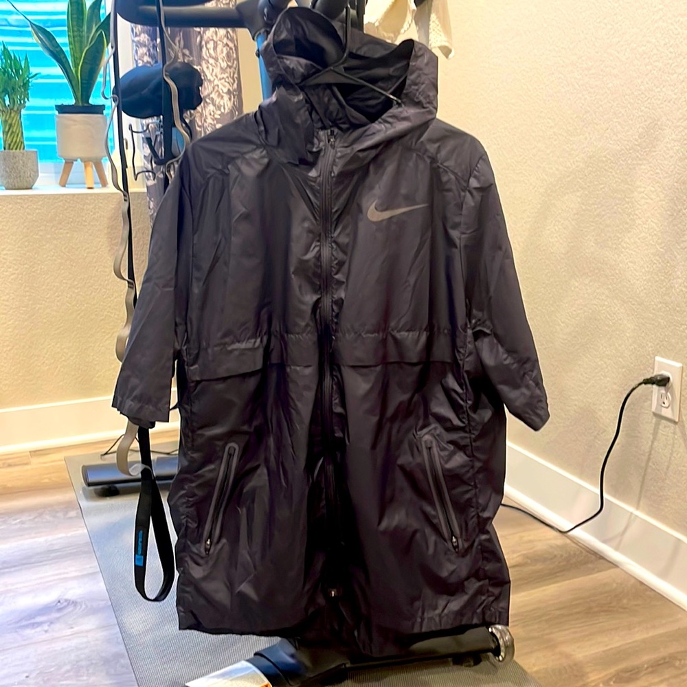 XL Purple Nike Running Full-Zip Training Rain Hooded T-Shirt